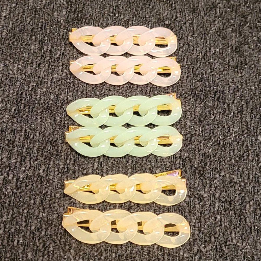 COPY - NWOT 3 Pair of Pastel Alligator Claws
